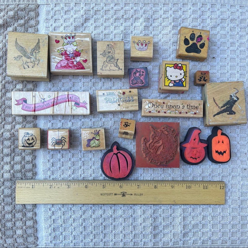 Vintage 90’s Kid Rubber Stamp Lot
